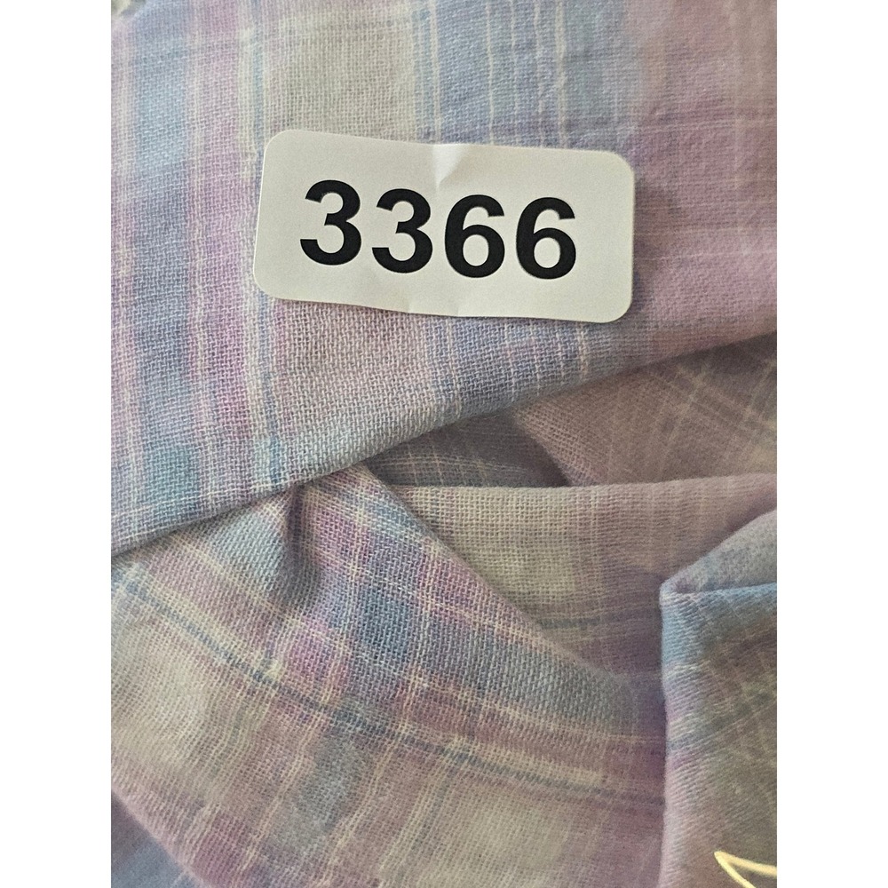 Listicle Womens Pastel Plaid Cotton Maxi Skirt Lavender Blue Elastic Waist Sz L - Picture 10 of 10